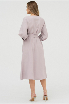 Платье нарядное прилегающего силуэта с поясом и расширенными рукавами AltaModa 1020 - фото 2