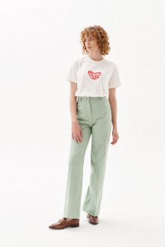 Брюки прямые из костюмной ткани с карманами Morozov Amavie 4.2071_A1_Louvia фисташка - фото 5