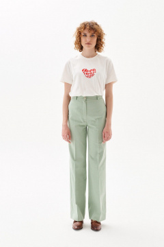 Брюки прямые из костюмной ткани с карманами Morozov Amavie 4.2071_A1_Louvia фисташка - фото 1