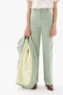 Брюки прямые из костюмной ткани с карманами Morozov Amavie 4.2071_A1_Louvia фисташка - фото 4