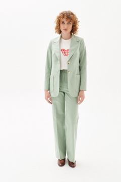 Брюки прямые из костюмной ткани с карманами Morozov Amavie 4.2071_A1_Louvia фисташка - фото 2