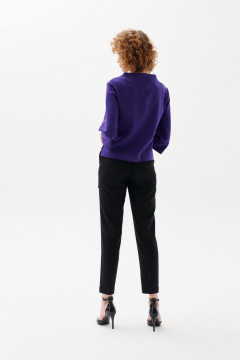 Зауженные брюки классического кроя из текстиля Morozov Amavie 4.2058_A1_Rene черный - фото 5