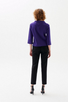 Зауженные брюки классического кроя из текстиля Morozov Amavie 4.2058_A1_Rene черный - фото 4