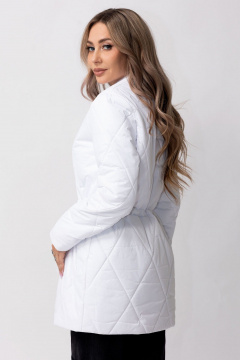 Куртка утепленная демисезонная с кулисой и прорезными карманами Golden Valley 7159 белый - фото 2