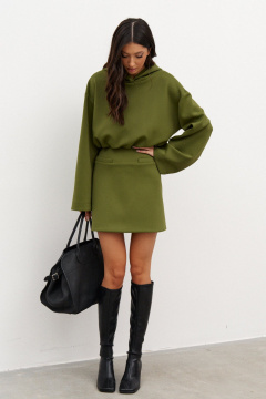 Юбка трапеция из трикотажа с декоративными элементами ANNETE A1334 - фото 5