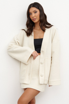 Юбка прямого кроя из ворсистого текстиля с подкладом ANNETE A1344 - фото 5