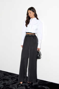 Рубашка укороченная из хлопка с накладными карманами ANNETE A2000 - фото 2