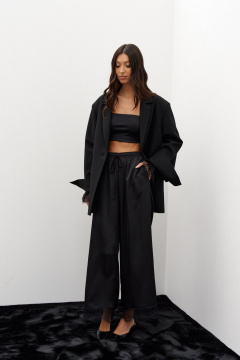 Топ из гладкого трикотажа с резинкой по нагору ANNETE A2020 - фото 3