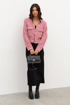 Платье футляр с открытыми плечами и разрезом ANNETE A3363 - фото 4