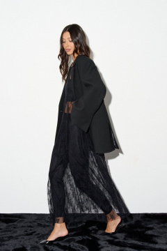 Нарядное платье в сеточку с вышитыми цветами ANNETE A3591 - фото 4