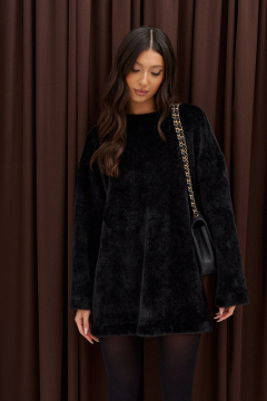 Свободное платье прямого кроя из мягкого текстиля ANNETE A3592 - фото 3