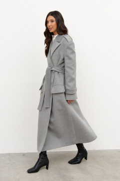 Кардиган из пальтового хлопка с накладными карманами ANNETE A5363/1 - фото 2