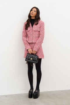 Жакет с V-образным вырезом и карманами из текстиля ANNETE A5379 - фото 5