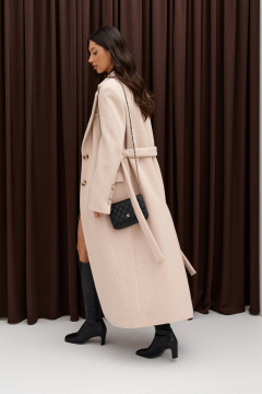 Кардиган из трикотажа бежевого цвета для повседневной носки ANNETE A5389 - фото 5