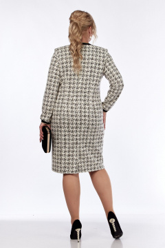 Мультиколорованное платье полуприлегающего силуэта из трикотажа Jurimex 3208 - фото 5