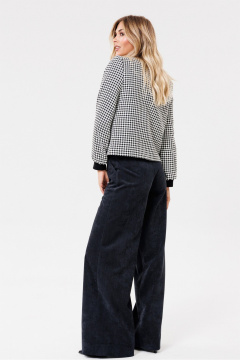 Круглогодичные вельветовые брюки-штруксы с карманами PRATA wear S019 черный - фото 3