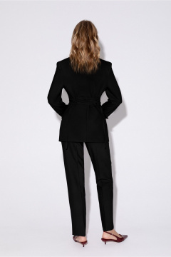 Костюм 2-ка из жакета со шнуровкой и укороченных брюк PiRS 5466 черный - фото 4