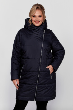 Женская зимняя плащёвая куртка с капюшоном и утеплителем HOOPON Algranda А3913-a-c - фото 1