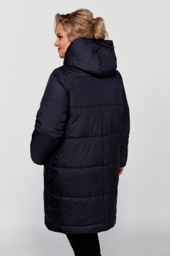 Женская зимняя плащёвая куртка с капюшоном и утеплителем HOOPON Algranda А3913-a-c - фото 3