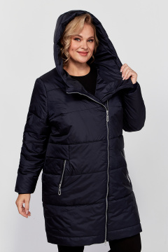 Женская зимняя плащёвая куртка с капюшоном и утеплителем HOOPON Algranda А3913-a-c - фото 5