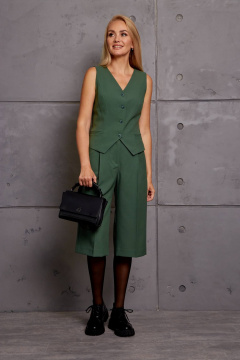 Деловой комплект из жакета, жилета и брюк-бермуд Azzara 976Т - фото 3