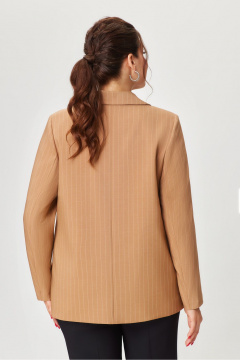 Классический бежевый жакет на подкладке DaLi 3551.3 капучино - фото 3