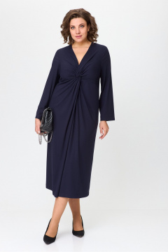 Миди платье свободного силуэта с А-образным вырезом SILVERSPICE S-5314 - фото 4