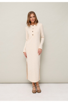 Платье трикотажное полуприлегающего силуэта на пуговицах PUR PUR 11-316/2 - фото 1