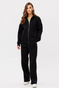 Спортивный костюм с джемпером и брюками из трикотажа GO f3086/40-02.170 черный - фото 1