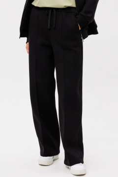 Спортивный костюм из трикотажа с лампасами и пайетками GO f3086/40-02.164 черный - фото 4