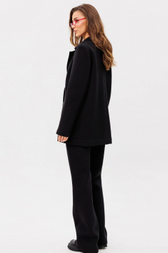 Костюм в стиле smart casual из трикотажа и хлопка GO f3089/40-02.170 черный - фото 4