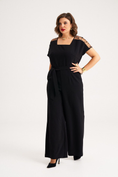 Круглогодичный элегантный комбинезон из ткани с поясом Almirastyle 387 - фото 2