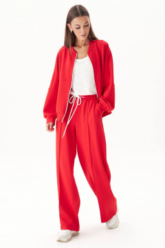 Спортивный костюм с ярким красным цветом и свободным кроем Fantazia Mod 4983 красный - фото 5
