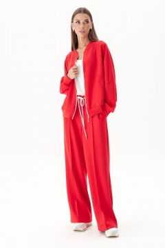 Спортивный костюм с ярким красным цветом и свободным кроем Fantazia Mod 4983 красный - фото 4