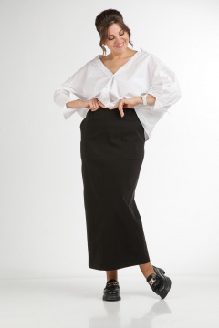 Прямая юбка макси с высоким разрезом и комфортной посадкой AXXA 3010 - фото 2