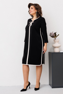 Элегантное платье с декором и фигурной горловиной Romanovich Style 1-2738 - фото 2