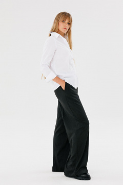 Демисезонные брюки Палаццо из поливискозы FAMA 24035-3 графит - фото 1