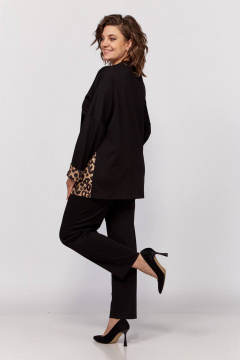 Комплект из жакета и брюк из трикотажа, свободный крой, демисезон Koketka i K 1205 - фото 2