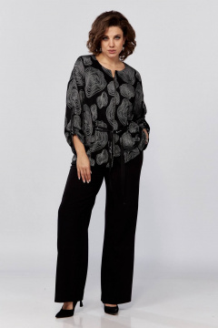 Брюки и кардиган из трикотажа, прямой и свободный силуэт, демисезон Koketka i K 1201 - фото 3