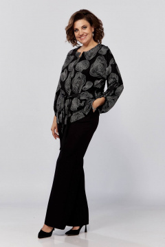 Брюки и кардиган из трикотажа, прямой и свободный силуэт, демисезон Koketka i K 1201 - фото 2