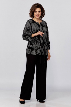 Брюки и кардиган из трикотажа, прямой и свободный силуэт, демисезон Koketka i K 1201 - фото 1