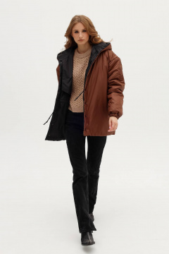 Двухсторонняя демисезонная куртка с капюшоном и карманами MASHA SKORINA MS-JВВ-2-001 - фото 1