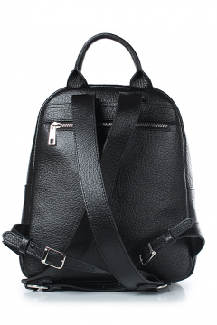Кожаный рюкзак на одно отделение с карманами Galanteya 1124.24с630к45 черный - фото 3