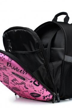 Рюкзак текстильный в черном цвете на каждый день Galanteya 12624.24с589к45 черный - фото 5