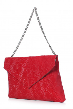 Кожа сумка с клапаном на магнитах яркая красная для ежедневных образов Galanteya 22609.24с567к45 красный - фото 1