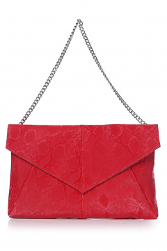 Кожа сумка с клапаном на магнитах яркая красная для ежедневных образов Galanteya 22609.24с567к45 красный - фото 2