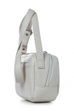 Экокожаная сумка с регуляторной ручкой и карманом Galanteya 26822.23с23к45 молочный - фото 4