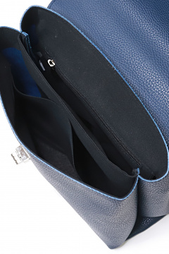 Экокожаная сумка на два отделения с регулируемым ремнем Galanteya 34623.24с76к45 синий_т. - фото 5