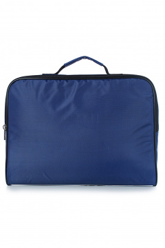 Синяя текстильная папка с застежкой и шелкографией Galanteya 35907.24с463к45 синий_т. - фото 2