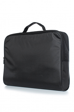 Черная текстильная папка с застежкой и шелкографией Galanteya 35907.24с463к45 черный - фото 1